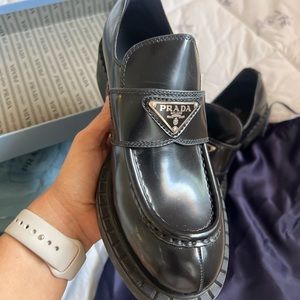 Women PRADA loafers. Black size EU 7.